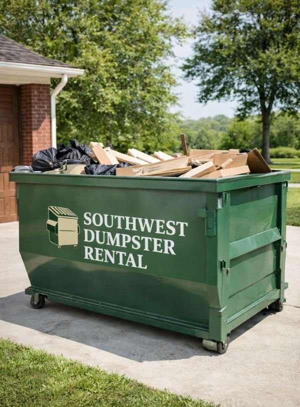 southwest-dumpster-rental-green-dumpster-commercial-property