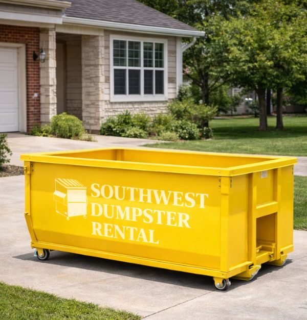 southwest-dumpster-rental-yellow-dumpster-logo-branded
